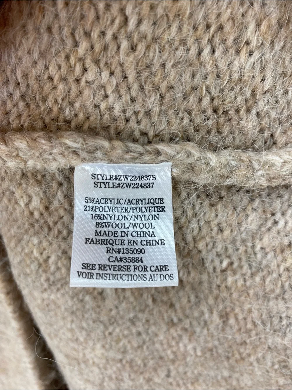 Z Supply Women's Mock Neck Sweater in Taupe